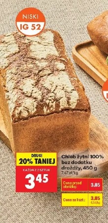 Chleb żytni 100% bez dodatku drożdży