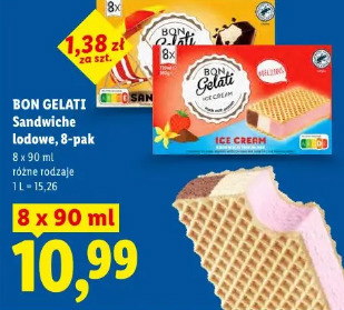 Bon Gelati Sandwiche lodowe, 8-pak