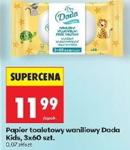 Papier toaletowy waniliowy Dada Kids, 3x60 szt.