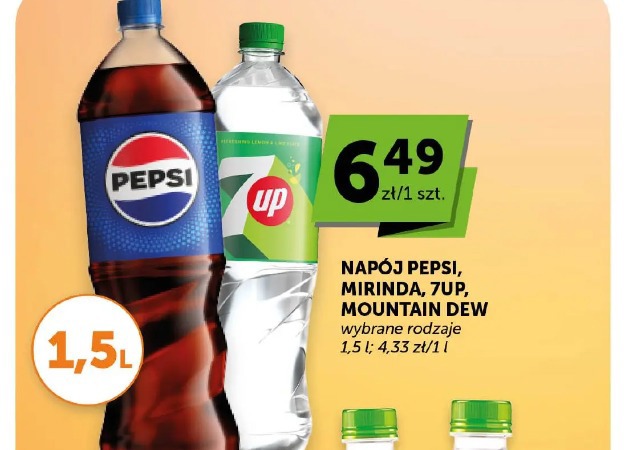 Napój Pepsi, Mirinda, 7up, Mountain Dew