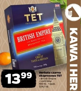 Herbata czarna ekspresowa TET British Empire