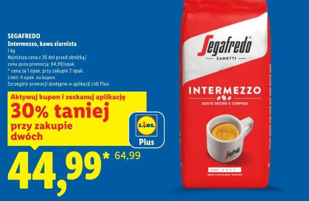 Segafredo Intermezzo kawa ziarnista