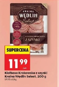 Kiełbasa Krakowska z szynki Kraina Wędlin Select