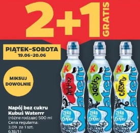 Napój bez cukru Kubuś Waterrr