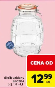 Słoik szklany Beczka