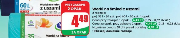Worki na śmieci z uszami
