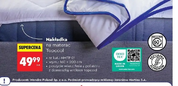 Nakładka na materac Topcool Smukee
