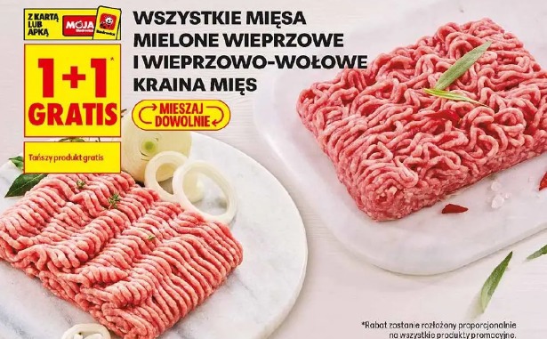 Wszystkie mięsa mielone wieprzowe i wieprzowo-wołowe Kraina Mięs