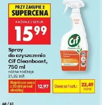 Spray do czyszczenia Cif Cleanboost