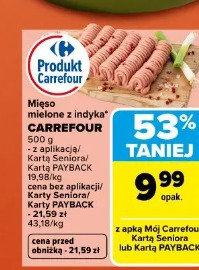 Mięso mielone z indyka Carrefour