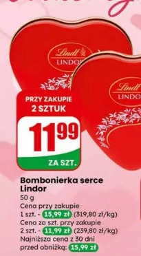 Bombonierka serce Lindor