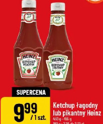 Ketchup łagodny lub pikantny Heinz