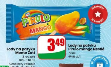 Lody na patyku Pirulo mango Nestlé