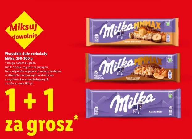 Wszystkie duże czekolady Milka