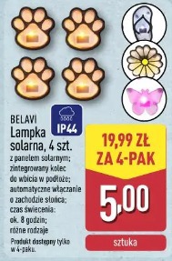 Belavi Lampka solarna, 4 szt.