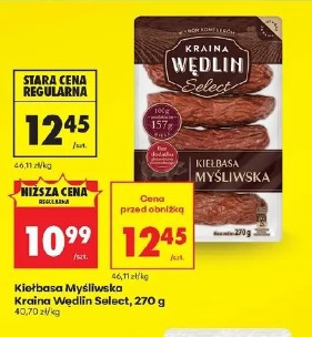 Kiełbasa Myśliwska Kraina Wędlin Select, 270 g