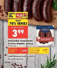 Kaszanka wieprzowa Kraina Wędlin