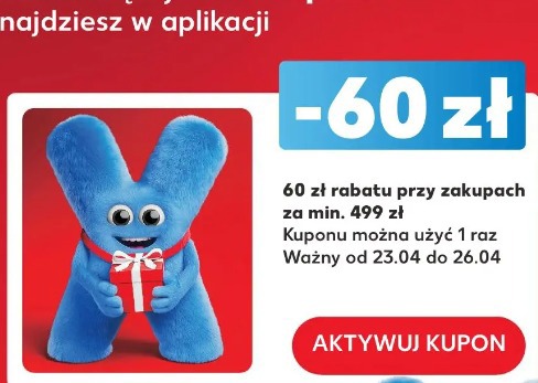 60 zł rabatu przy zakupach za min. 499 zł