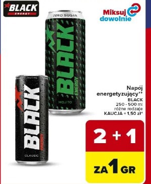 Napój energetyzujący BLACK