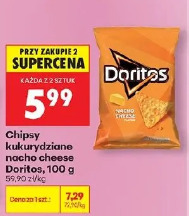 Chipsy kukurydziane nacho cheese Doritos