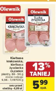 Kiełbasa krakowska, kiełbasa żywiecka Olewnik