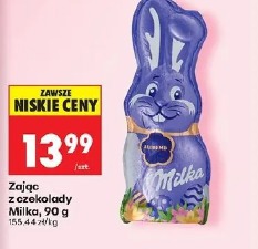 Zając z czekolady Milka