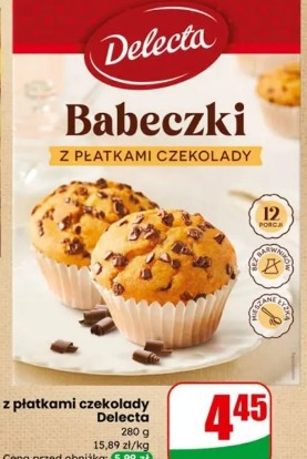 Babeczki z płatkami czekolady Delecta