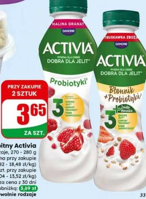 Jogurt pitny Activia