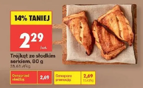 Trójkąt ze słodkim serkiem