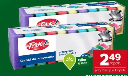Gąbki do zmywania Tak