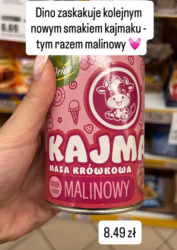Orio kajmak masa krówkowa malinowy