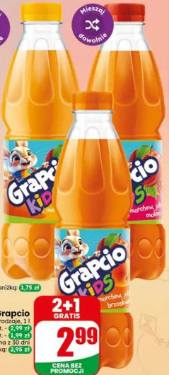 Sok Grapcio kids marchew, jabłko, brzoskwinia