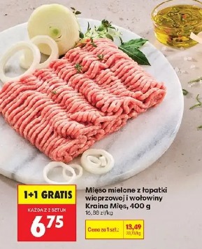 Mięso mielone z łopatki wieprzowej i wołowiny Kraina Mięs