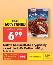 Ciasto Kopiec Kreta oryginalny z czekoladą Dr.Oetker