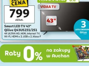 Smart LED TV 43" Qilive Q43US231/251
