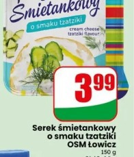 Serek śmietankowy o smaku tzatziki OSM Łowicz