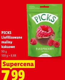 Picks Liofilizowane maliny kakaowe