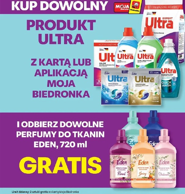 Kup dowolny produkt Ultra i odbierz dowolne perfumy do tkanin Eden