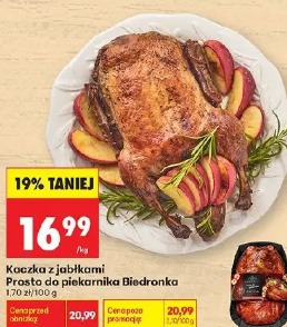 Kaczka z jabłkami Prosto do piekarnika Biedronka