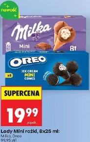 Lody Mini rożki Milka, Oreo