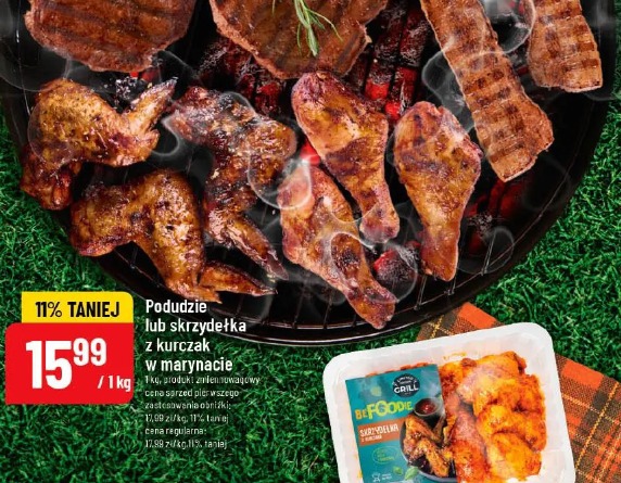 Podudzie lub skrzydełka z kurczak w marynacie