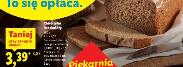 Chleb żytni bez drożdży