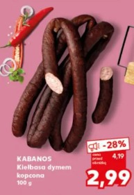 Kabanos Kiełbasa dymem wędzona