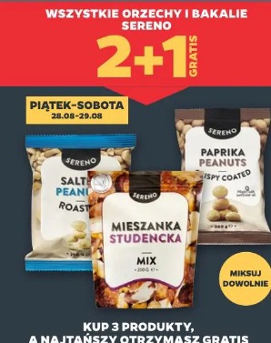 Wszystkie orzechy i bakalie Sereno 2+1 gratis