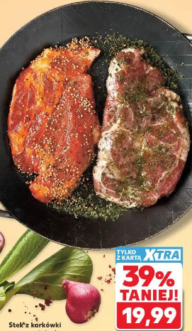 Stek z karkówki w marynacie barbecue lub ziołowo-czosnkowej
