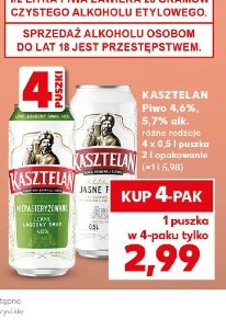 Kasztelan Piwo różne rodzaje