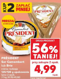 Ser Camembert lub Brie PRÉSIDENT