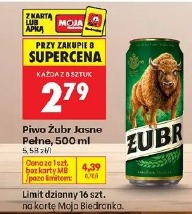 Piwo Żubr Jasne Pełne, 500 ml