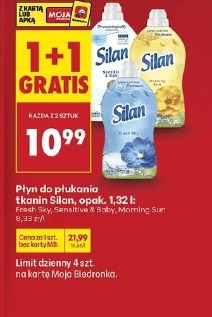 Płyn do płukania tkanin Silan, opak. 1,32 l Fresh Sky, Sensitive & Baby, Morning Sun