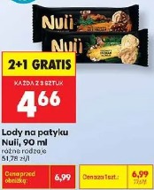 Lody na patyku Nuii
